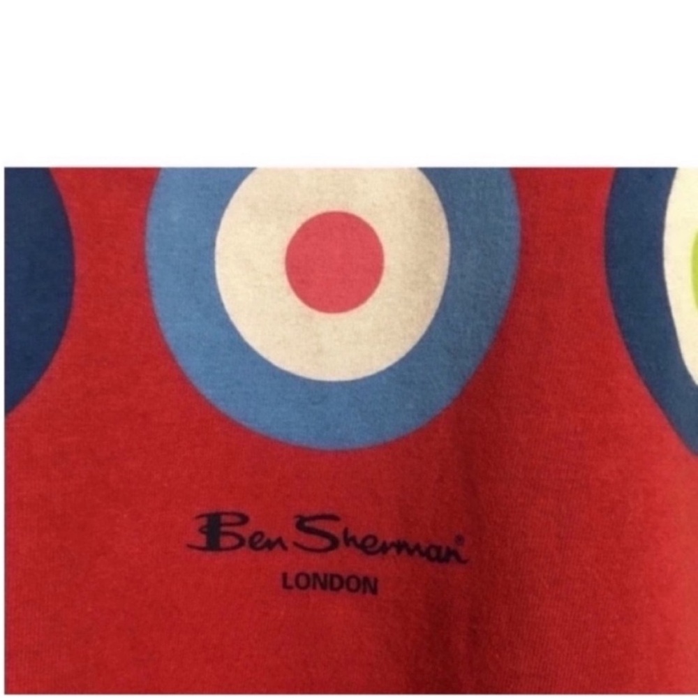 Ben Sherman Vibrant Red Tee - Picture 3 of 4
